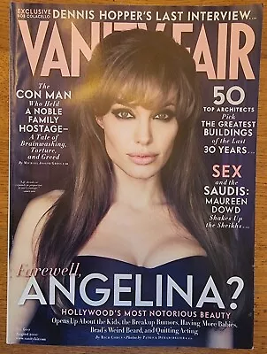 Vanity Fair August 2010 Angelina Jolie Dennis Hopper B46:1711 • $8.76