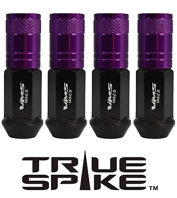 20 True Spike 70mm Steel Lug Nuts Purple Tuner Style For Chevy Corvette C5 C6 C7 • $139.95