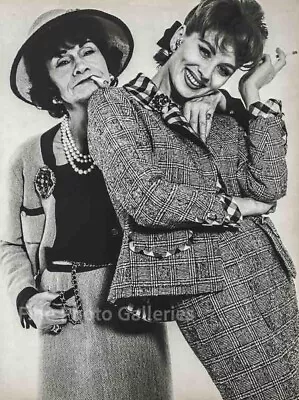 $197.23 • Buy 1959 Vintage RICHARD AVEDON Fashion Icon CHANEL & PARKER Large Duotone Photo Art