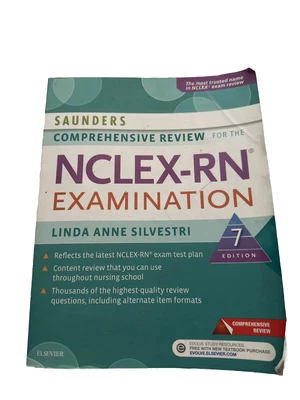 $9 • Buy Saunders Comprehensive Review For The Nclex-RN Examination - 7th Edition 