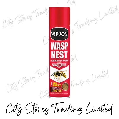 Nippon Wasp Nest Spray Killer Foam 300ml Covers Wasps Ants Crawling B2 • £14.30