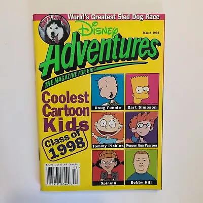 Disney Adventures March 1998 Coolest Cartoon Kids Class Of 1998 • $8.75