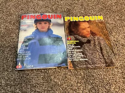 Lot Of 2 Vintage PINGOUIN Knitting Magazines -Autumn 29- LOOK • $9.99