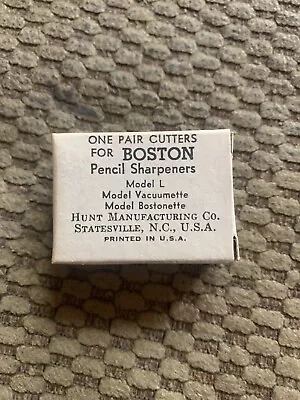 Vintage ( New ) Boston Cutters Pencil Sharpener Model L Vacuumette Bostonette • $9.99