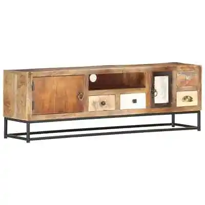 TV Cabinet 120x30x40cm Solid Reclaimed Wood Entertainment Centre Stand VidaXL • £195.99