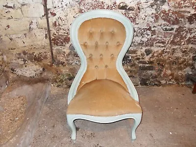 Vintage  Highback  Upholstered Armchair Nursing Open Chair Bedroom • £49.50