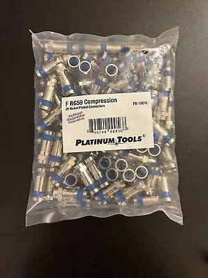 F RG59 SealSmart Compression Connector (100pcs) By Platinum Tools • $18.99