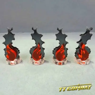 £2 • Buy TTCombat Wargames - Wound Markers - Fire Markers (4)
