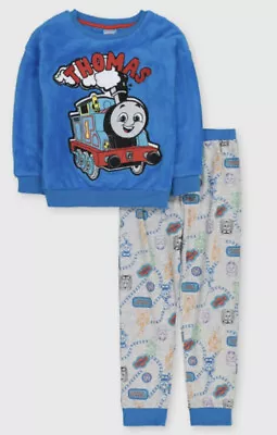 £13 • Buy TU Thomas The Tank Engine Fleece Pyjamas 3-4 Years New