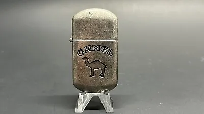 VINTAGE Camel Cigarettes Brushed Silver Flip Top Advertisement Lighter • $13.99