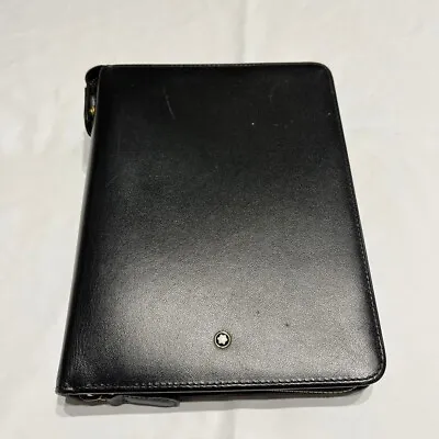 Montblanc Organizer Notebook Cover Black（Size : W15.5cm D20cm H3cm）Japan Used • $274.50