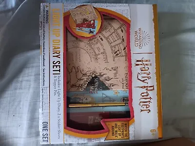 Harry Potter Wizard Light Up Diary Journal Activity Set Stickers & Topper Pen • $22