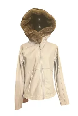 Marmot Furlong Faux Fur Lined Hood Jacket Size Medium Cream Color • $49.99