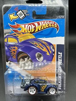 $34.99 • Buy 2012 Hot Wheels HW RACING BLUE VW VOLKSWAGEN BEETLE BUG Super Treasure Hunt HEAT