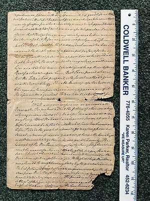 Colonial Letter From William & Mary Founder James Blair?  Circa 1700?  Slavery • $29.99