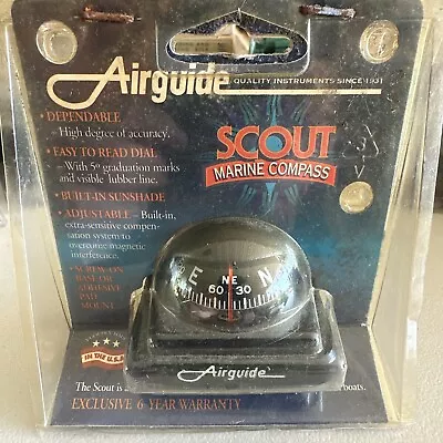 Vintage Airguide Marine Compass Scout Black Model 1002 NOS • $29.99