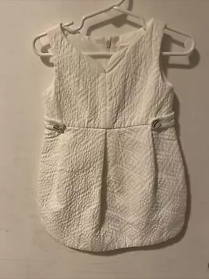 ZARA Kids Little Girl's Dress White Size 2-3 Years 98 CM *pre-owned* • $8