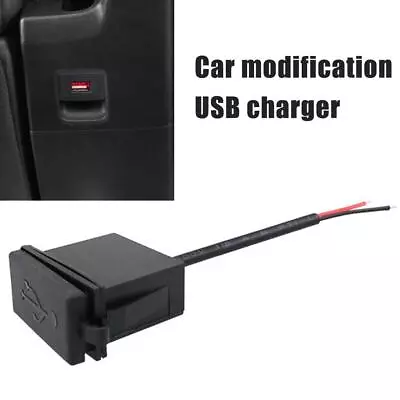 12V/24V Single USB Car Charger Socket 5V 2.4A Power Adapter Square Shape✨s M8H7 • £2.21