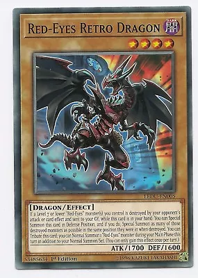 £0.99 • Buy Red-Eyes Retro Dragon LEDU-EN005 Common Yu-Gi-Oh Card English 1st Edition New