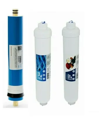 3 Stage Reverse Osmosis Complete Filters Replacement 50 75 100 150 GPD Push- Fit • £24.95