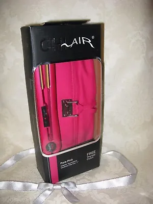 CHI Air Pure Pink Classic Tourmaline Ceramic 1  Flat Iron With Thermal Clutch. • $118.90