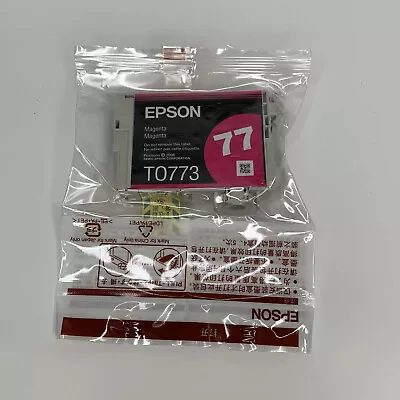 New Epson 77 Magenta Ink Cartridge T0773 GENUINE • $14