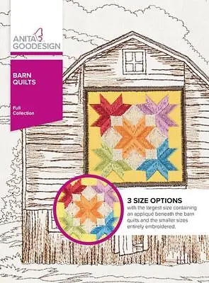 Barn Quilts Anita Goodesign Embroidery Design Machine CD • $28.99