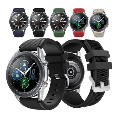 For Samsung Galaxy Watch 46mm S3 Watch3 Silicone Replacement Bracelet Strap Band • $8.99