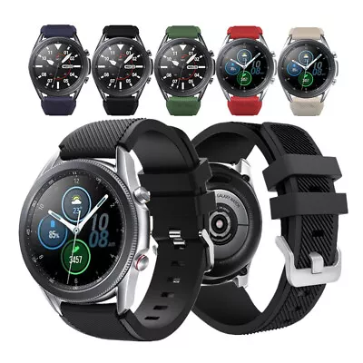 For Samsung Galaxy Watch 46mm S3 Watch3 Silicone Replacement Bracelet Strap Band • $9.49