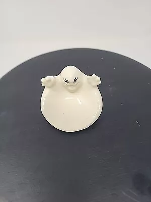 Hand Painted Small Vintage Ghost Candy Dish / Trinket Dish Halloween Decor • $15