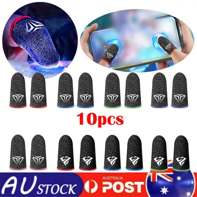 $14.59 • Buy 10x Phone Mobile Game Finger Sleeve Thumb Gloves Sweatproof Gamer PUBG Equipment