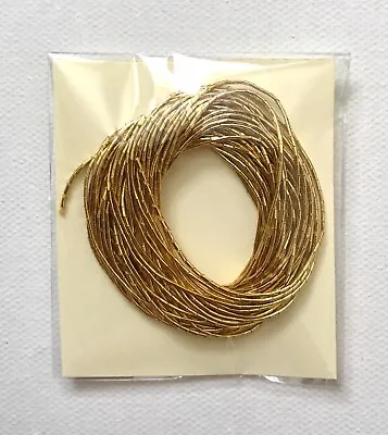 1MM Or 0.5MM Japanese Badla Zari Metallic Couching Thread Embroidery & Goldwork • £3.95