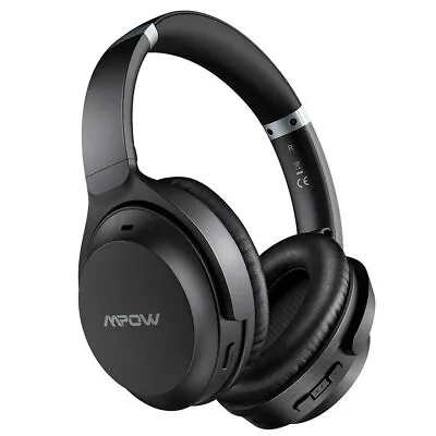 Mpow H12 Bluetooth Wireless Over Ear Headphones Active Noise Cancelling Headset • £25.64