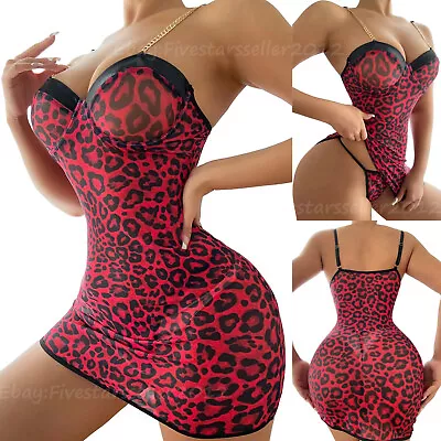 Sexy Lingerie Bodystocking Stocking Mini Dress Bodysuit Sleepwear Nightwear Lace • $4.99