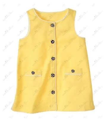 $16 • Buy Gymboree Girls 12 Bee Chic Button Front Pique Tunic Top 2011 Vintage NWT 