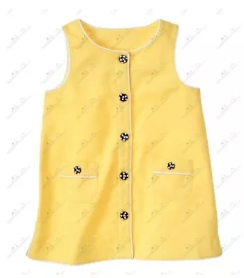$16 • Buy Gymboree Girls 12 Bee Chic Button Front Pique Tunic Top 2011 Vintage NWT 