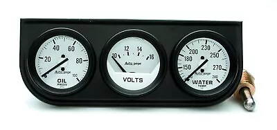 AutoMeter 2327 Auto Gage Gauge Console Oil Pressure Water Temp Volt 2-1/16  • $97.95