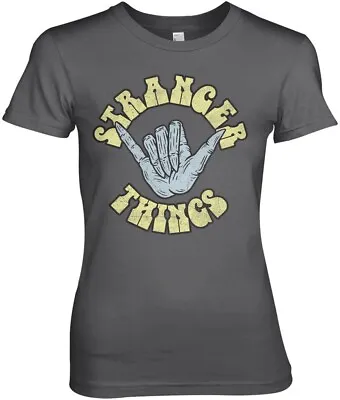 £25.70 • Buy Stranger Things Dude Girly Tee Damen T-Shirt Dark-Grey