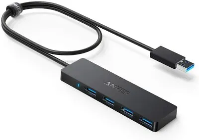 $40.01 • Buy 4-Port USB 3.0 Hub | Ultra-Slim Data USB Hub With 2 Ft Extended Cable 