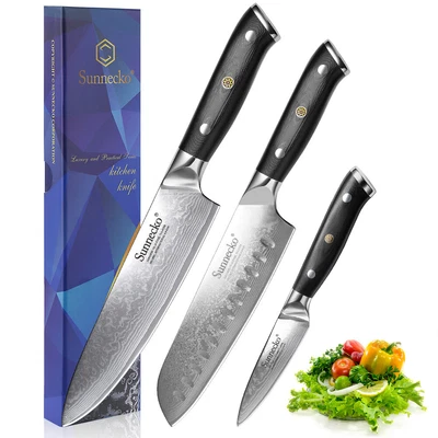 $319.97 • Buy Kitchen Knife Set Japanese VG10 Damascus Steel Blade Meat Cleaver Sashimi Slicer