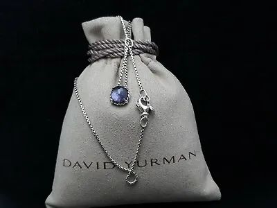 $125 • Buy David Yurman Chatelaine Pendant Necklace With Black Orchid 16/17 Inch Chain