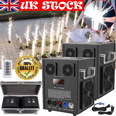 700W Cold Spark Firework Machine Stage Effect Wedding DMX DJ Event W/Flight Case • £419.98