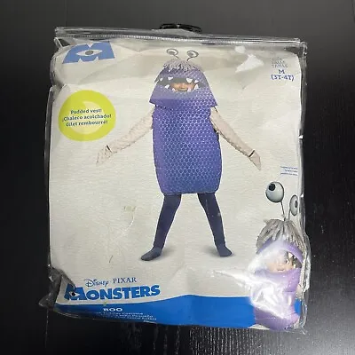 Disney Monsters Inc BOO Deluxe Halloween Costume Toddler Size M 3T-4T Disguise • $31.20
