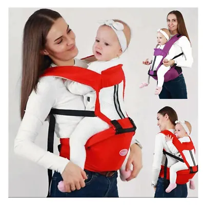 Baby Carrier With Hip SeatErgonomic Infant ChildHolder Carrier Kangaroo Bag With • £13.50