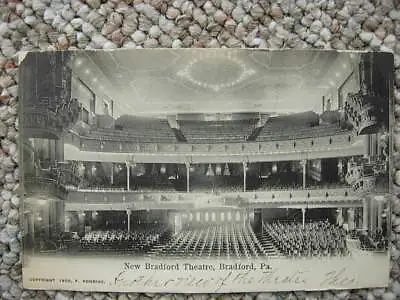 BRADFORD PA-NEW THEATRE INTERIOR-SEATING-BALCONIES-McKEAN COUNTY PENNSYLVANIA • $9.95