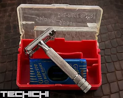 Gillette 40s Style Super Speed Vintage Double Edge Safety Razor - FULL SET • $26.55