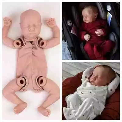 20'' DIY Reborn Dolls Kit Unpainted Realistic Baby Doll Kits Vinyl Silicone Gift • £29.86