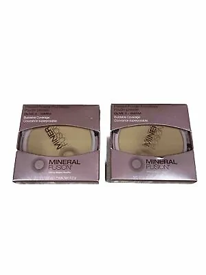 Mineral Fusion - Pressed Powder Foundation Olive 3 Warm 0.32 Oz Each (2 PACK) • $13.99