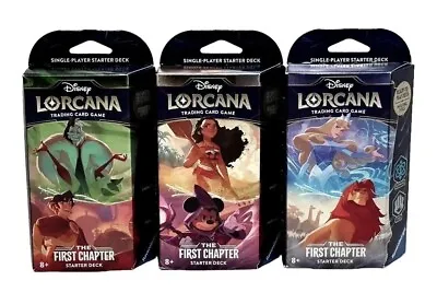 **Sealed Lorcana The First Chapter Starter Decks Set Of 3* MTG Kid Icarus • $53