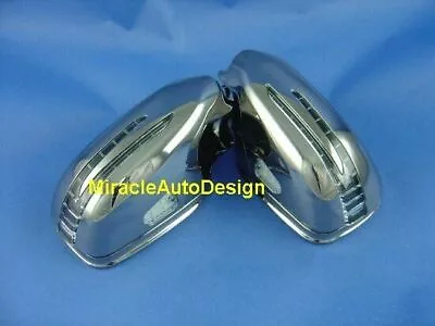 Two Arrow Led Chrome Door Mirror Covers For 2007-2009 Mercedes Benz W211 E-class • $138